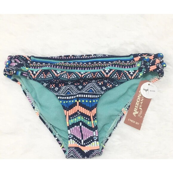 Arizona Bikini Bottom Tribal Multicolor Juniors Size Small NWT - Picture 3 of 10